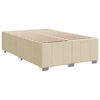 vidaXL Krevet box spring s madracem krem 120 x 190 cm od tkanine