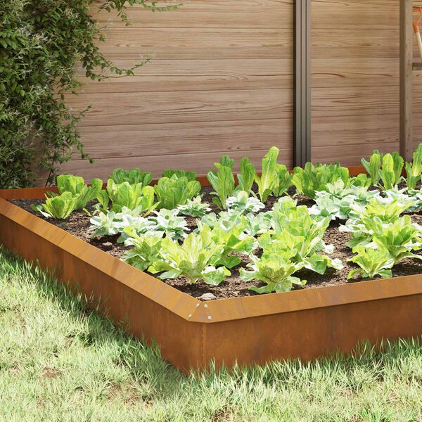 vidaXL Ograde protiv puževa 16 pcs Rđa