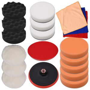 vidaXL 18-dijelni set jastučića za poliranje 150 mm