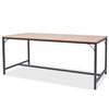 vidaXL Blagovaonski stol od pepela 180 x 90 x 76 cm