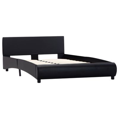 vidaXL Okvir za krevet od umjetne kože crni 140 x 200 cm