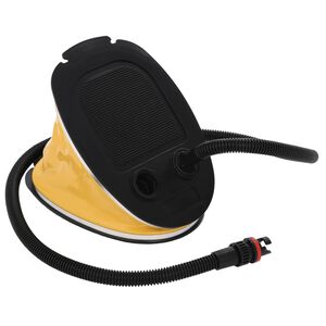 vidaXL Nožna crpka 26 x 18 cm PP i PE sivo-žuta
