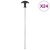 vidaXL Klinovi za &scaron;ator 24 kom 30 cm &Oslash;7 mm od pocinčanog čelika