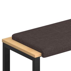 vidaXL Jastučić za klupu Tkanina Tamno smeđa Dubina 35 cm