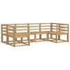 vidaXL Set vanjskih sofa 6 pcs Bijela Čvrsto drvo akacije