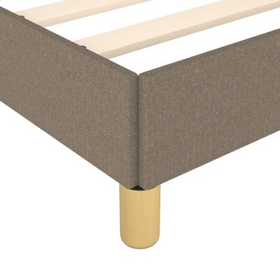 vidaXL Okvir za krevet s uzglavljem smeđesivi 80x200 cm od tkanine