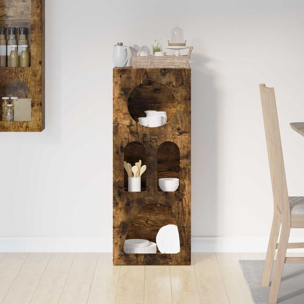 vidaXL Kreveta Dimljeni hrast 40 x 35 x 100.5 cm Konstruirano drvo