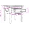 vidaXL Konačna Stolić Corona Bijelo 50 x 50 x 50 cm Čvrsto borovo drvo