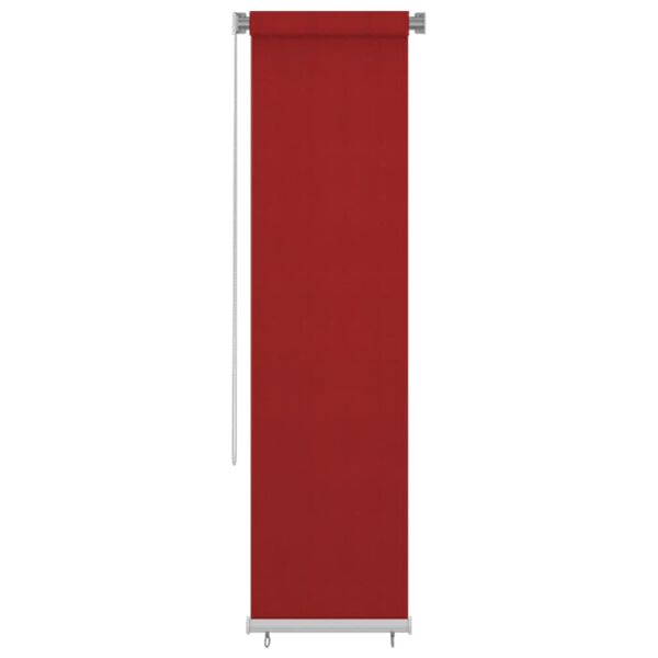 vidaXL Vanjska roleta za zamračivanje 60 x 230 cm crvena HDPE