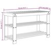 vidaXL Stalak za cipele s 3 razine 70 x 27,5 x 45 cm od bambusa