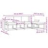 vidaXL Set vanjskih sofa s jastukom 5 pcs Prirodna i svijetlo siva