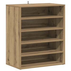 vidaXL Ormarić za cipele Artisan hrast 60x35x70 cm izrađeno drvo