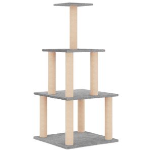 vidaXL Penjalica za mačke sa stupovima za grebanje svjetlosiva 111 cm