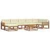 vidaXL Set vanjskih sofa s jastukom 8 pcs Prirodna i krem