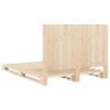 vidaXL Okvir za krevet s uzglavljem 140x200 cm od masivne borovine