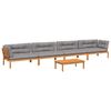 vidaXL 5-dijelna set vrtnih sofa od paleta s jastucima od drva bagrema