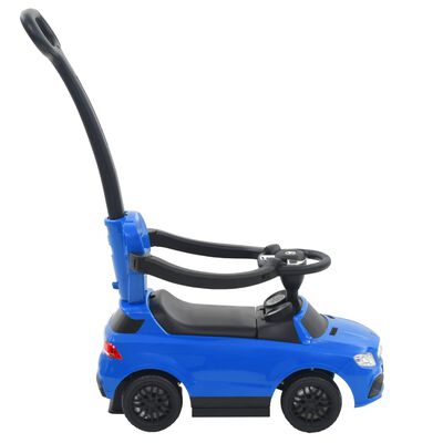 vidaXL Dječji automobil s ručkom za guranje Mercedes Benz GLE63 plavi
