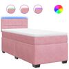 vidaXL Box spring krevet s madracem ružičasti 100x200 cm bar&scaron;unasti