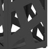 vidaXL Stalak za ki&scaron;obran s pohranom Crna 15,5 x 15,5 x 49 cm Metal