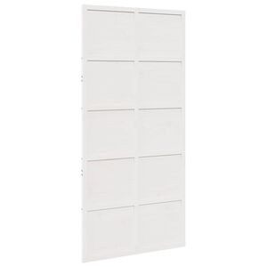 vidaXL Vrata staje Bijela 100 x 208 cm Masivna borovina