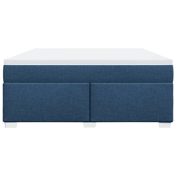 vidaXL Krevet s oprugama i madracem plavi 180x200 cm od tkanine