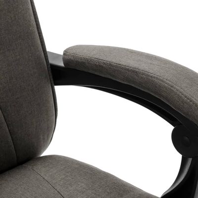 vidaXL Uredska stolica od tkanine siva