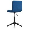 3087671 vidaXL Swivel Dining Chairs 4 pcs Blue Velvet (334433&times;2)
