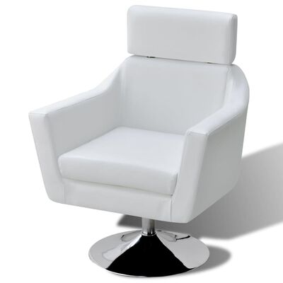 vidaXL TV fotelja od umjetne kože bijela