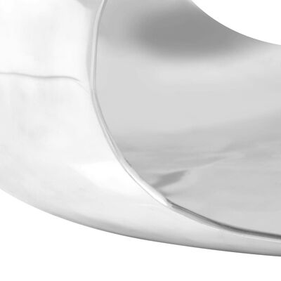 vidaXL Stolić za kavu od lijevanog aluminija 70 x 70 x 32 cm srebrni