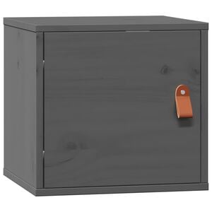 vidaXL Zidni ormarić sivi 31,5 x 30 x 30 cm od masivne borovine