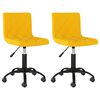 vidaXL Okretne blagovaonske stolice 2 kom boja senfa bar&scaron;unaste