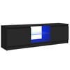 vidaXL TV ormarić s LED svjetlima crni 120 x 30 x 36 cm