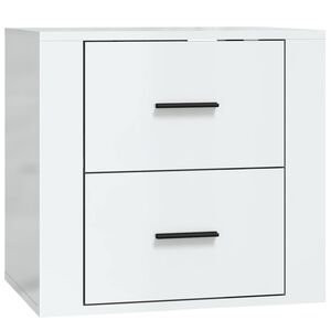 vidaXL Zidni noćni ormarić bijeli visokog sjaja 50 x 36 x 47 cm