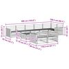vidaXL Set vanjskih sofa 9 pcs Prirodna
