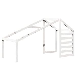 vidaXL Krov za dječji krevet bijeli 198 x 87 x 113 cm masivna borovina