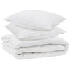 vidaXL Duvet za sve sezone s jastukom 3 kom. Bijela Mikrovlakna