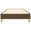 vidaXL Okvir za krevet s oprugom tamnosmeđi 90x200 cm od tkanine