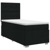 vidaXL Boxspring krevet s madracem Crna 90 x 190 cm Tkanina