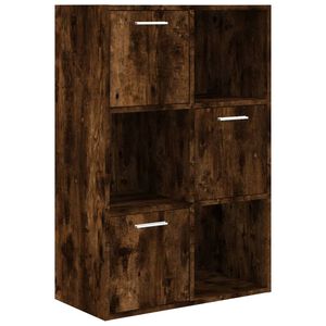 vidaXL Ormarić za pohranu boja dimljenog hrasta 60 x 29,5 x 90 cm