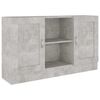 vidaXL Komoda siva boja betona 120 x 30,5 x 70 cm konstruirano drvo
