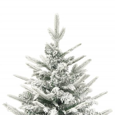 vidaXL Umjetno božićno drvce sa snijegom zeleno 120 cm PVC i PE