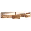 vidaXL Set vanjskih sofa 7 pcs Prirodna Čvrsto drvo akacije