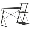 vidaXL Radni stol s policom crni 116 x 50 x 93 cm