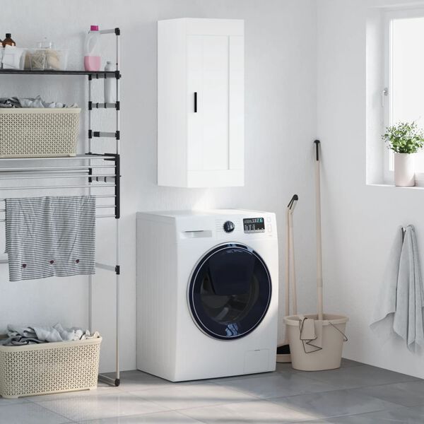 vidaXL Zidni ormarić bijeli 34,5 x 34 x 90 cm od konstruiranog drva