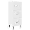 vidaXL Ormar s ladicama Bijela 33 x 34,5 x 89,5 cm Konstruirano drvo