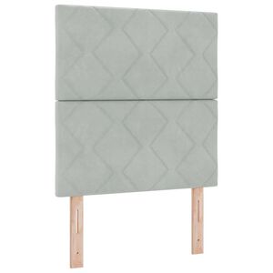 vidaXL Uzglavlje Svijetlo siva 80 cm Bar&scaron;un