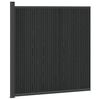 vidaXL Panel ograde WPC i aluminij Crna