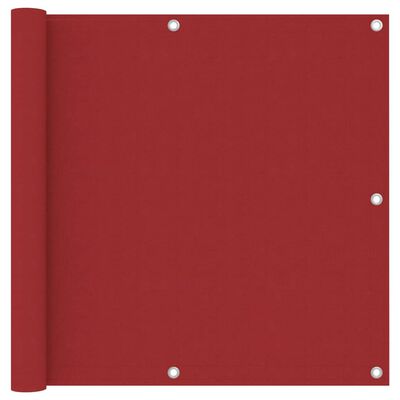 vidaXL Balkonski zastor crveni 90 x 300 cm od tkanine Oxford