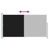 vidaXL Uvlačiva bočna tenda za terasu 170 x 300 cm crna