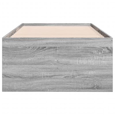 vidaXL Dnevni krevet s ladicama siva boja hrasta 100 x 200 cm drveni